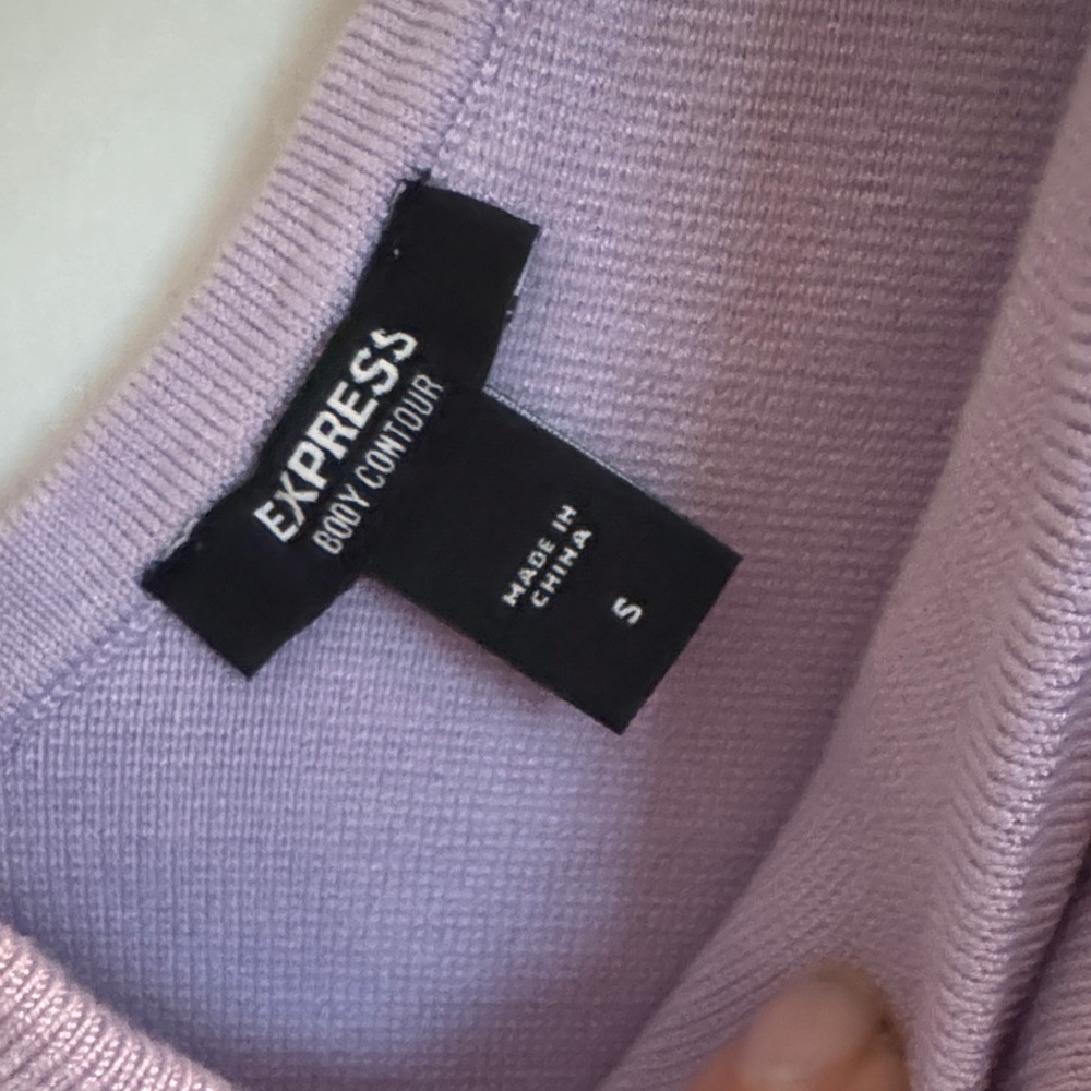 Express Lilac Knit Top - Picture 2 of 5